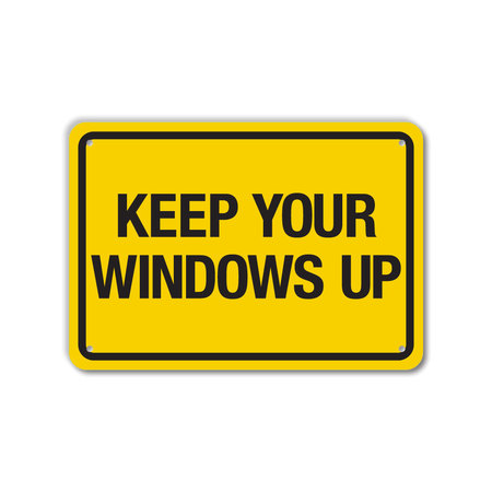 LYLE COVID Decal, Keep Your Windows Up, 10x7 Reflective LCUV-0023-RD_10x7